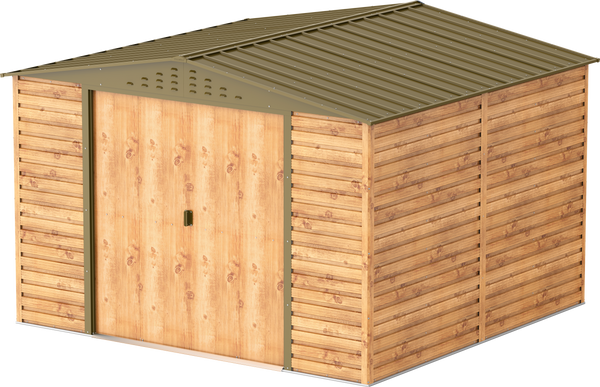 Caseta Imitación Madera Alpine 10x10 superficie de 9,15 m²