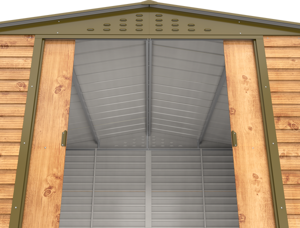 Caseta Imitación Madera Alpine 10x10 superficie de 9,15 m²