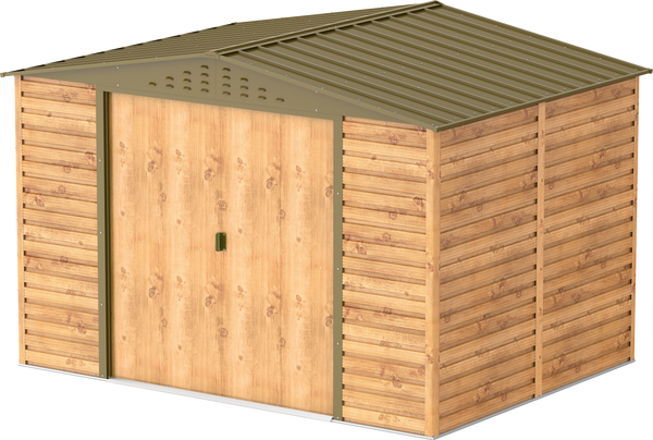 Caseta Imitación Madera Alpine 10x8 superficie de 7,28 m²