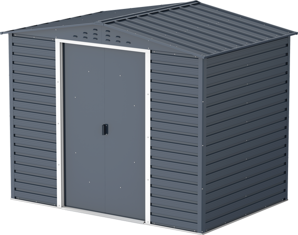 Caseta gris antracita Alpine 8x6 superficie de 4,37 m²