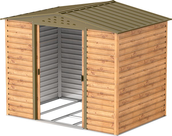 Caseta imitación Madera Alpine 8x6 superficie de 4,37 m²