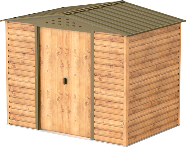 Caseta imitación Madera Alpine 8x6 superficie de 4,37 m²