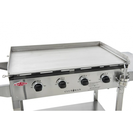 CLUBMAN STAINLESS STEEL GAS BARBECUE IRON CART 