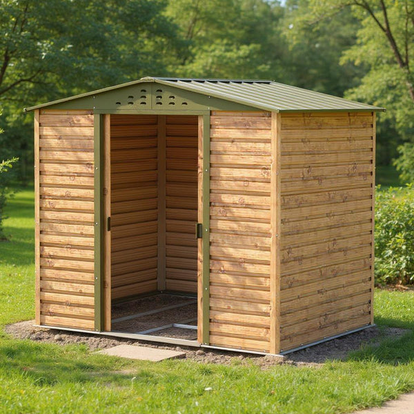 Caseta Imitación Madera Alpine 10x8 superficie de 7,28 m²