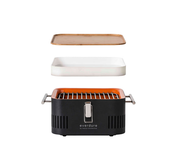 Barbacoa de carbón CUBE caqui