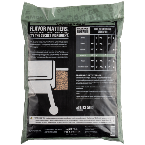 Pellets de madera de Mezquite bolsa 9 kg